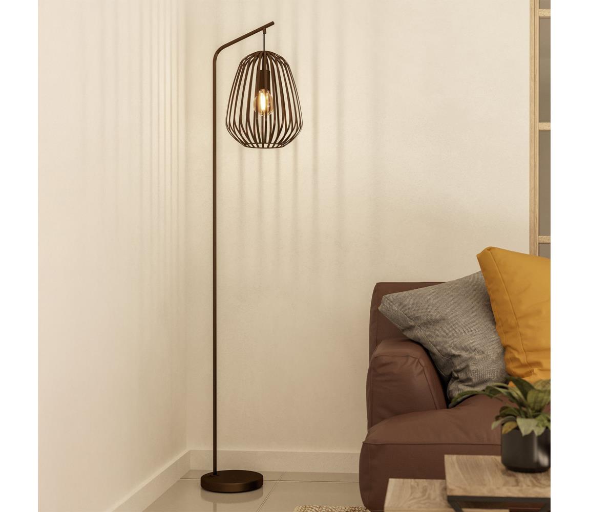 Eglo 901101 - Stojací lampa ESPINAL 1xE27/40W/230V bronzová 901101