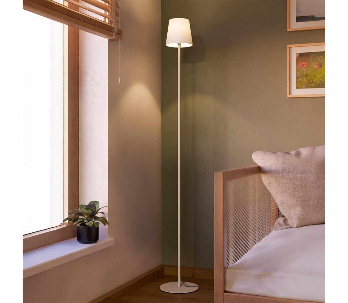 Eglo 901112 - Stojací lampa FIORANA 1xE14/7,5W/230V krémová/bílá 901112 Bílá,Krémová