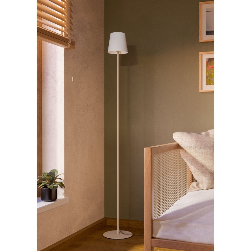 Eglo - Stojací lampa 1xE14/7,5W/230V krémová/bílá