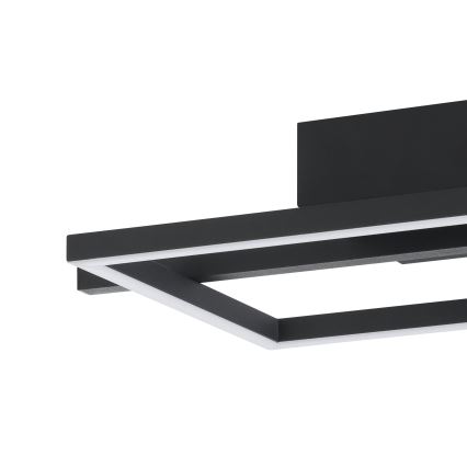 Eglo - LED RGBW Stmívatelné stropní svítidlo LED/17W/230V 2700-6500K černá + dálkové ovládání