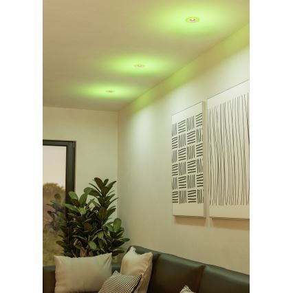 Eglo - SADA 3xLED RGBW Stmívatelné koupelnové podhledové svítidlo 3xLED/3,8W/230V 2700-6500K IP44 + dálkové ovládání