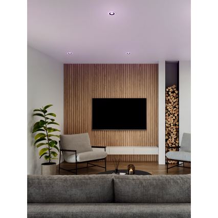 Eglo - SADA 3x LED RGBW Stmívatelné koupelnové podhledové svítidlo 3xLED/3,8W/230V 2700-6500K IP44 + dálkové ovládání