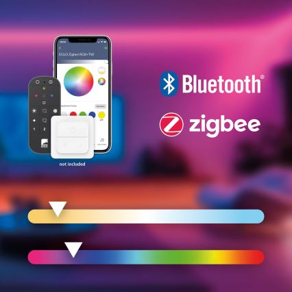 Eglo - LED RGBW Stmívatelný lustr na lanku LED/3,7W/230V 2700-6500K černá