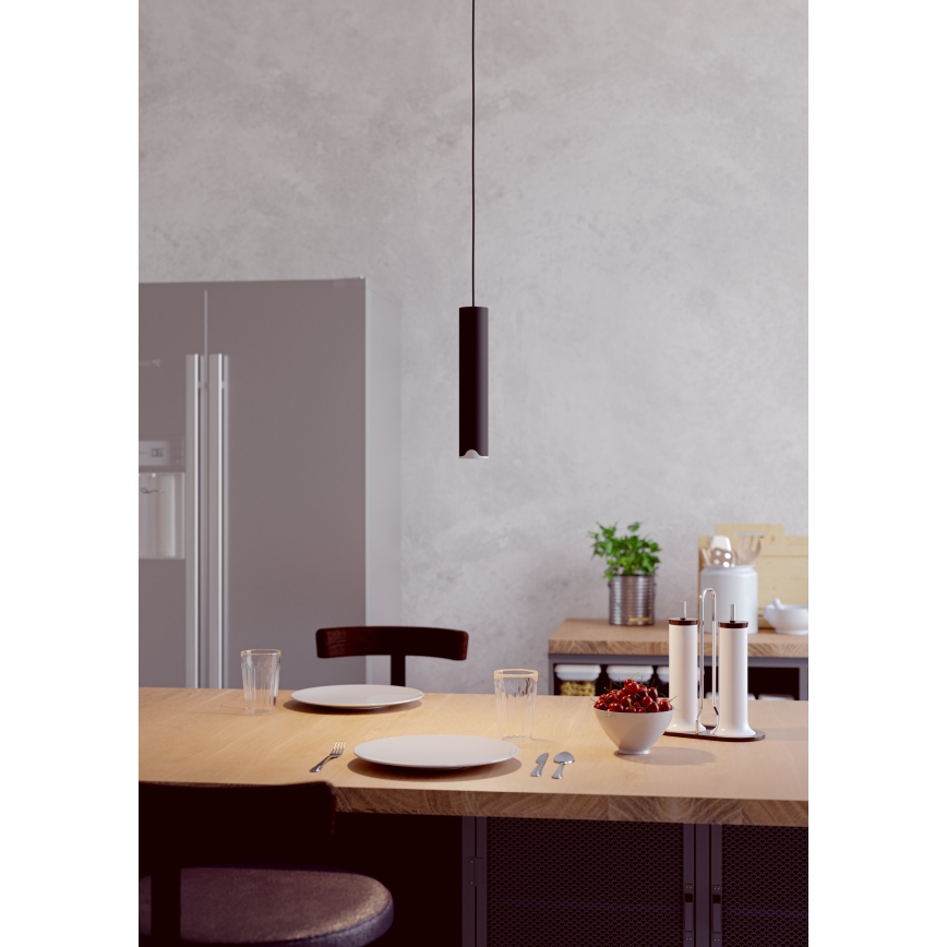 Eglo - LED RGBW Stmívatelný lustr na lanku LED/3,7W/230V 2700-6500K černá