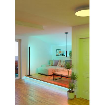 Eglo - LED RGBW Stmívatelný lustr na lanku LED/3,7W/230V 2700-6500K černá