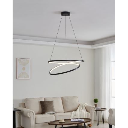 Eglo - LED Lustr na lanku LED/42W/230V 3000K černá