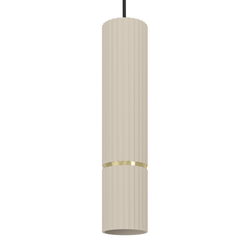 Eglo - LED Lustr na lanku 1xGU10/5W/230V 3000K béžová