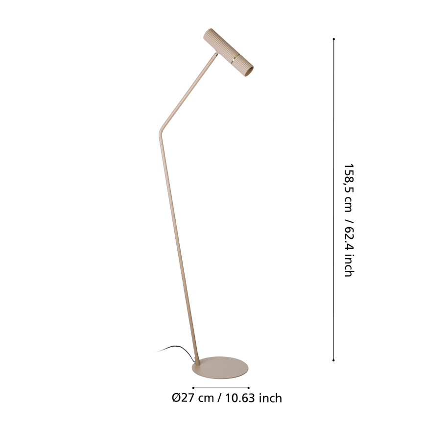 Eglo - LED Stojací lampa 1xGU10/5W/230V 3000K béžová