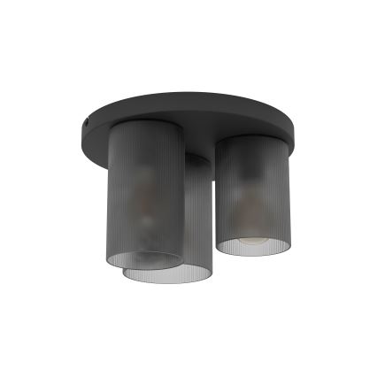 Eglo - Stropní svítidlo 3xE27/40W/230V šedá