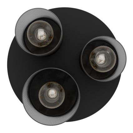 Eglo - Stropní svítidlo 3xE27/40W/230V šedá