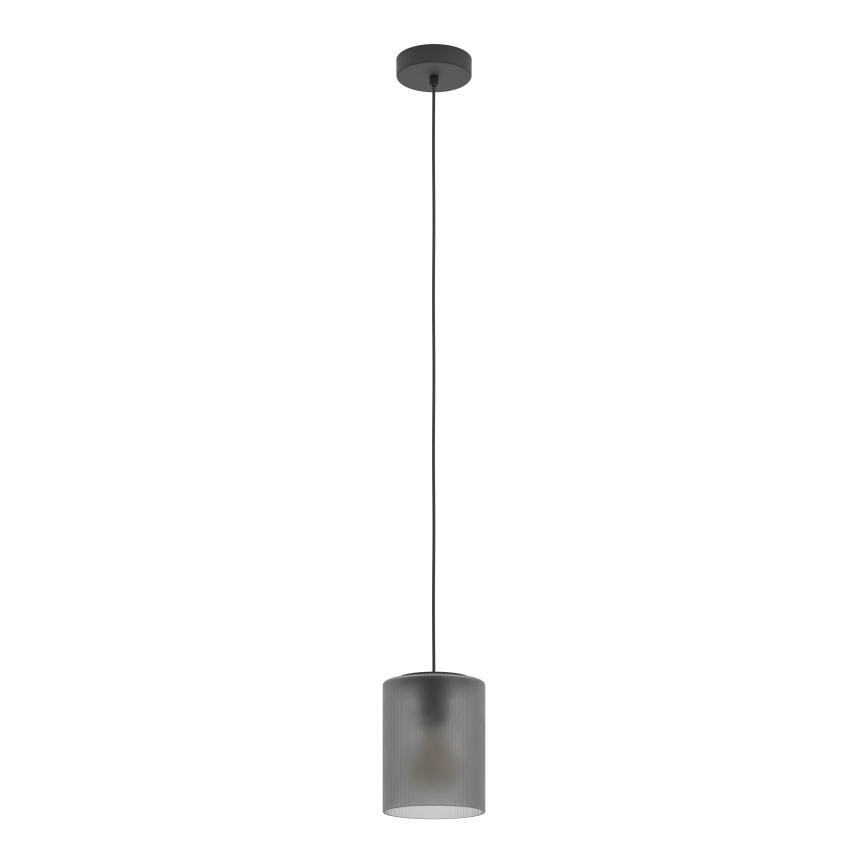 Eglo - Lustr na lanku 1xE27/40W/230V šedá