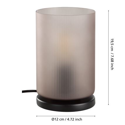 Eglo - Stolní lampa 1xE27/40W/230V šedá