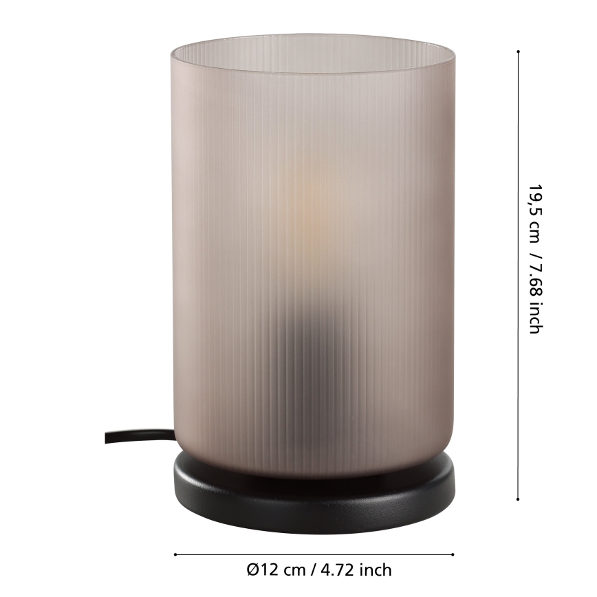 Eglo - Stolní lampa 1xE27/40W/230V šedá