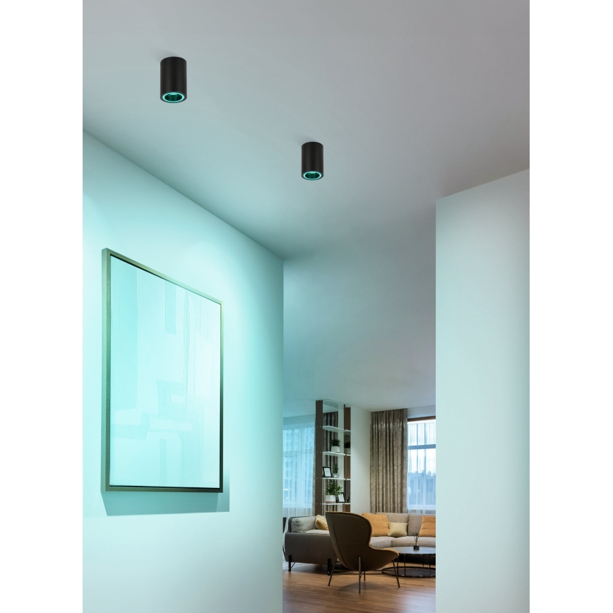 Eglo - LED RGBW Stmívatelné bodové svítidlo LED/4,9W/230V 2700-6500K černá