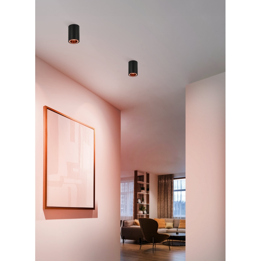 Eglo - LED RGBW Stmívatelné bodové svítidlo LED/4,9W/230V 2700-6500K černá