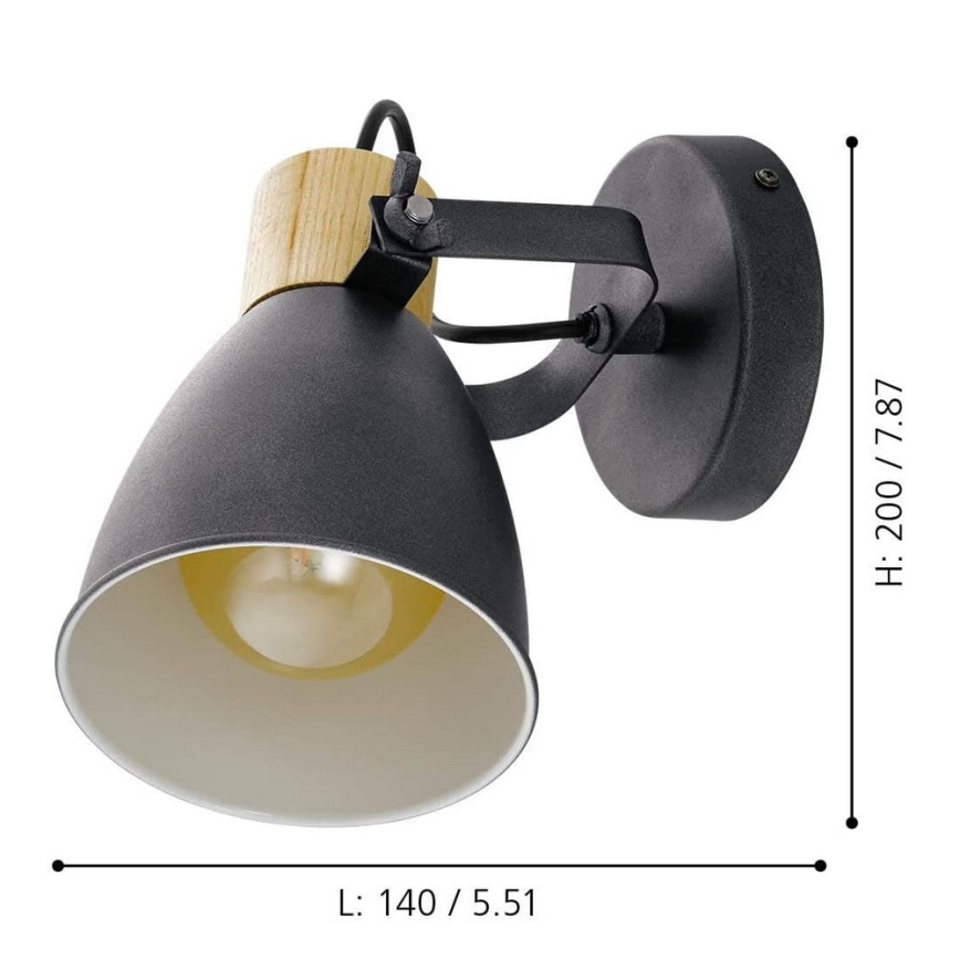 Eglo - Bodové svítidlo 1xE27/25W/230V - FSC certifikováno