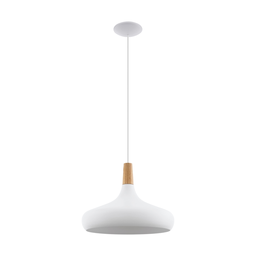 Eglo - Lustr na lanku 1xE27/40W/230V pr. 40 cm bílá