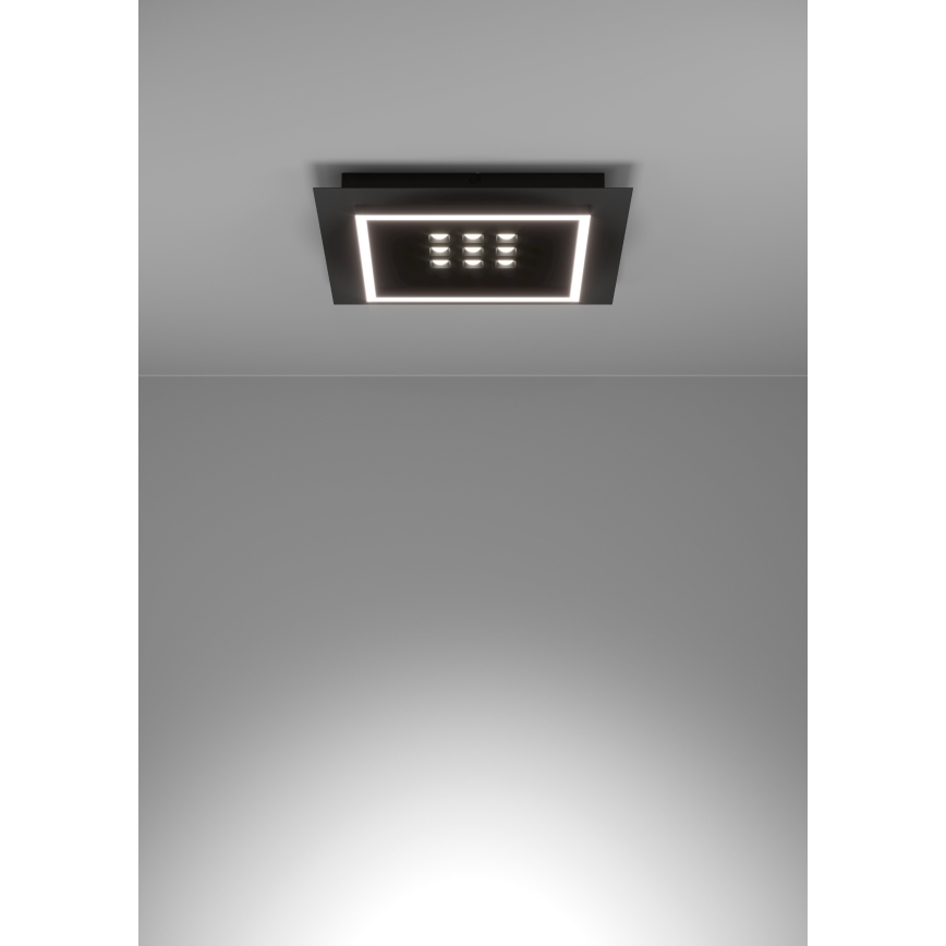 Eglo - LED Stmívatelné stropní svítidlo LED/21,4W/230V 2700-6500K černá + dálkové ovládání