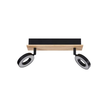 Eglo - LED Bodové svítidlo 2xLED/4,2W/230V černá/hnědá