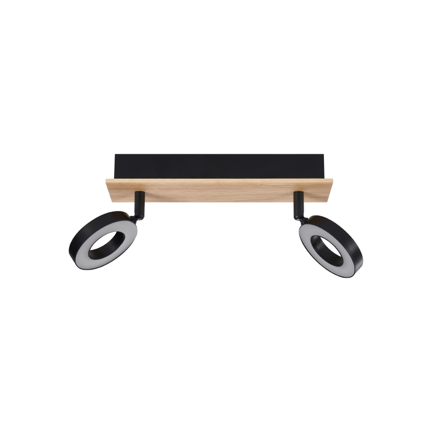 Eglo - LED Bodové svítidlo 2xLED/4,2W/230V černá/hnědá