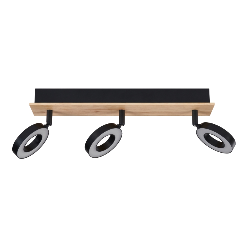 Eglo - LED Bodové svítidlo 3xLED/4,2W/230V černá/hnědá