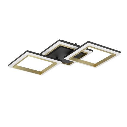 Eglo - LED Stmívatelné stropní svítidlo LED/20W/230V 4000K černá/zlatá