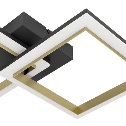 Eglo - LED Stmívatelné stropní svítidlo LED/18,4W/230V 4000K černá/zlatá
