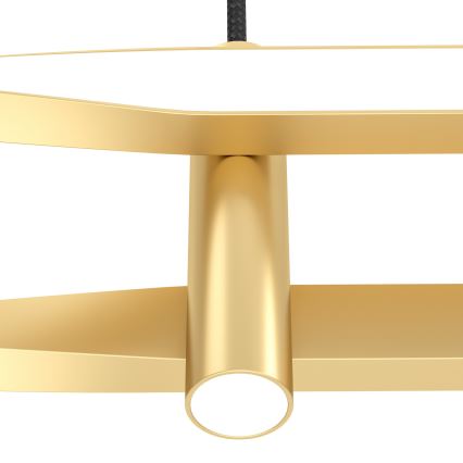 Eglo - LED Lustr na lanku LED/21W/230V zlatá