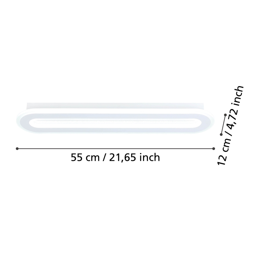 Eglo - LED Stmívatelné stropní svítidlo LED/20W/230V 2700-6500K bílá + dálkové ovládání