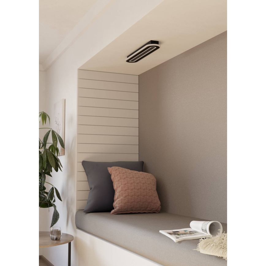 Eglo - LED Stmívatelné stropní svítidlo LED/20W/230V 2700-6500K černá + dálkové ovládání