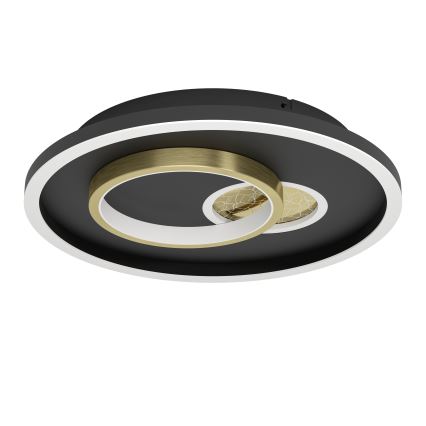 Eglo - LED Stropní svítidlo LED/14W/230V + LED/8,5W pr. 38 cm černá/zlatá