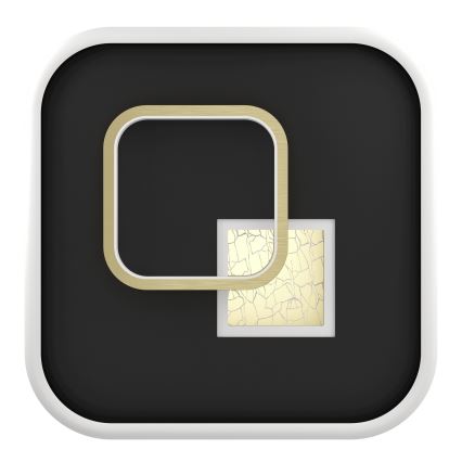 Eglo - LED Stropní svítidlo LED/16,2W/230V + LED/9,2W 38x38 cm černá/zlatá