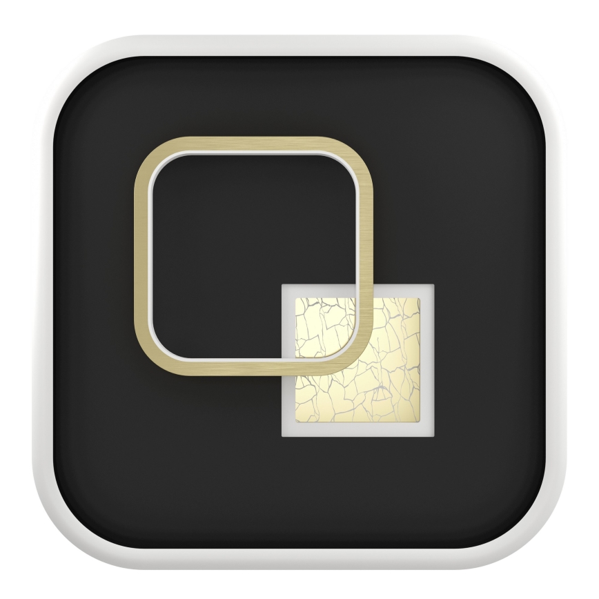 Eglo - LED Stropní svítidlo LED/16,2W/230V + LED/9,2W 38x38 cm černá/zlatá