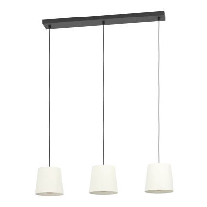 Eglo - Lustr na lanku 3xE27/60W/230V bílá