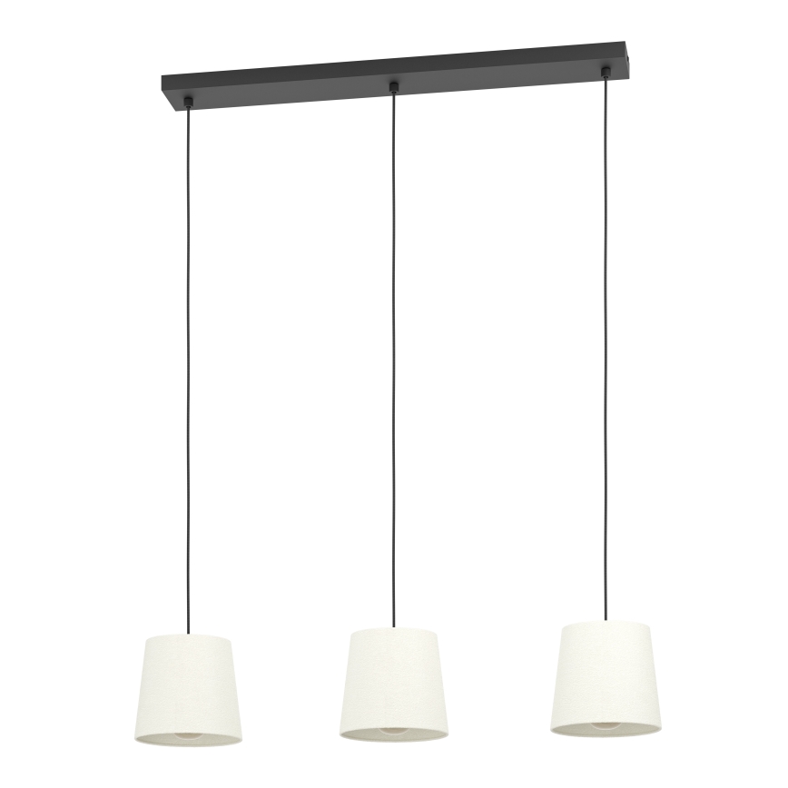 Eglo - Lustr na lanku 3xE27/60W/230V bílá