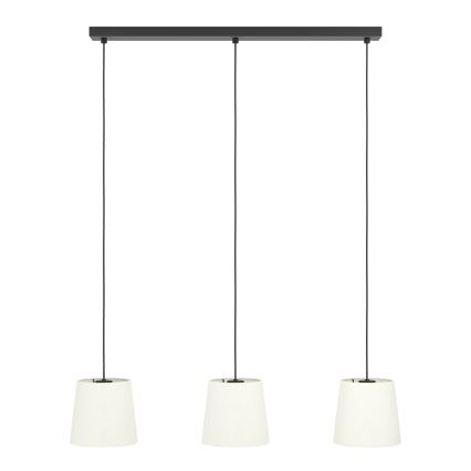 Eglo - Lustr na lanku 3xE27/60W/230V bílá