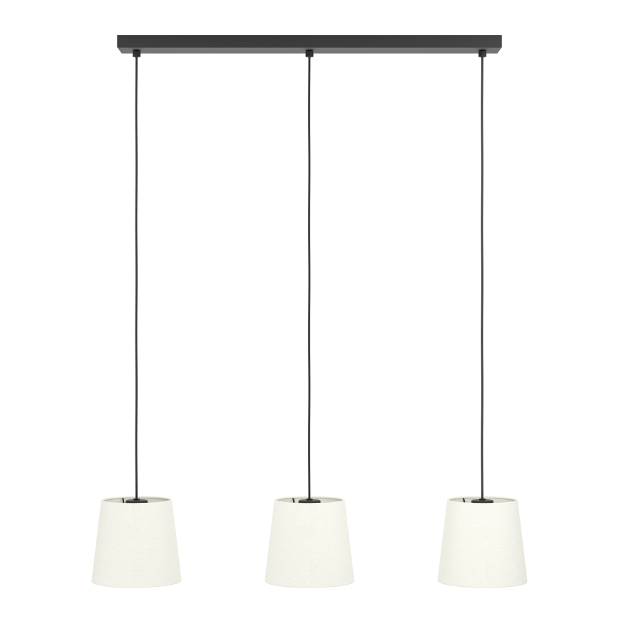 Eglo - Lustr na lanku 3xE27/60W/230V bílá