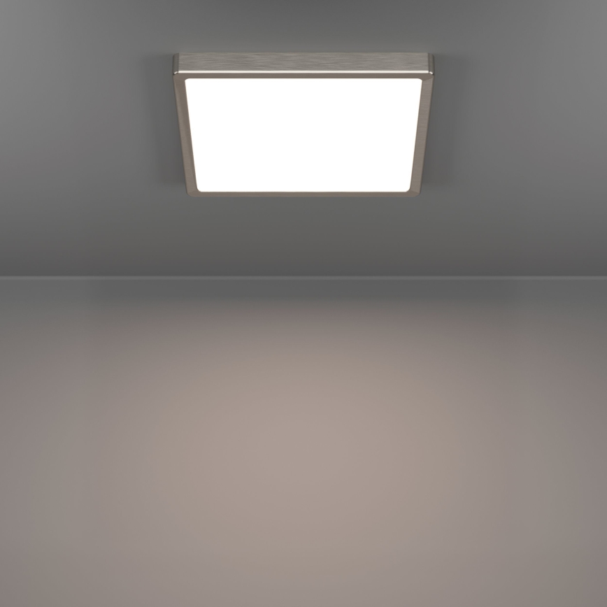 Eglo - LED Stropní svítidlo LED/13W/230V 2700/4000/6500K 29x29 cm matný chrom