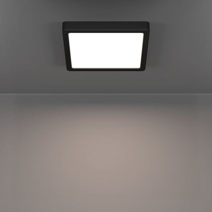 Eglo - LED Koupelnové stropní svítidlo LED/10,5W/230V 22x22 cm IP44 černá