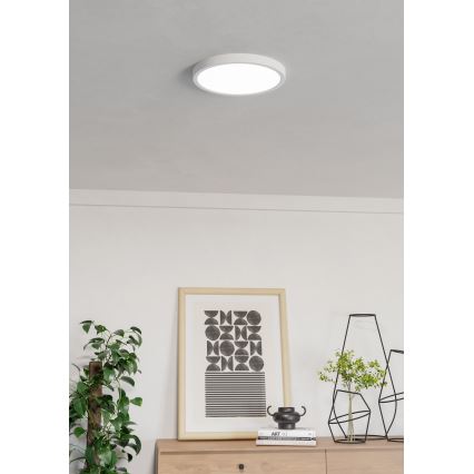 Eglo - LED RGBW Stmívatelné koupelnové stropní svítidlo LED/14,3W/230V 2700-6500K pr. 27,8 cm IP44 bílá