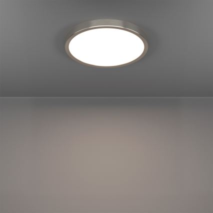 Eglo - LED RGBW Stmívatelné koupelnové stropní svítidlo LED/14,3W/230V 2700-6500K pr. 27,8 cm IP44 matný chrom