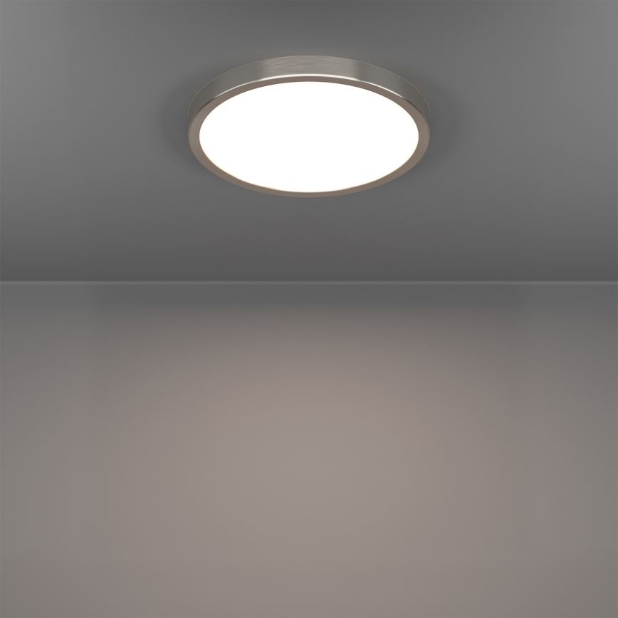 Eglo - LED RGBW Stmívatelné koupelnové stropní svítidlo LED/14,3W/230V 2700-6500K pr. 27,8 cm IP44 matný chrom