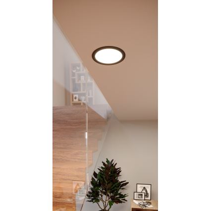 Eglo - LED Podhledové svítidlo LED/10,5W/230V 2700/4000/6500K pr. 16,8 cm černá