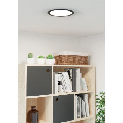 Eglo - LED Podhledové svítidlo LED/18,5W/230V 2700/4000/6500K pr. 21,6 cm černá