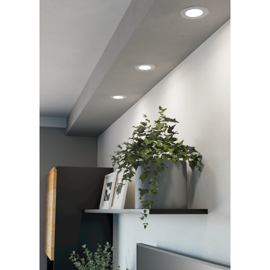 Eglo - LED Podhledové svítidlo LED/3,7W/230V 2700/4000/6500K pr. 8,8 cm bílá