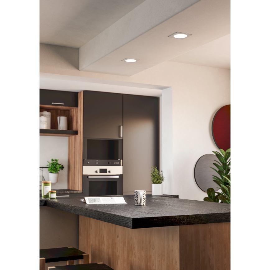 Eglo - LED Podhledové svítidlo LED/6,3W/230V 2700/4000/6500K 11,9x11,9 cm bílá