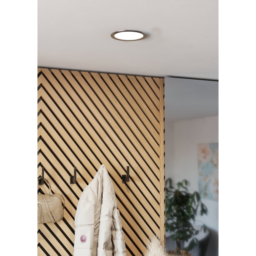 Eglo - LED Podhledové svítidlo LED/10,5W/230V 2700/4000/6500K pr. 16,8 cm matný chrom