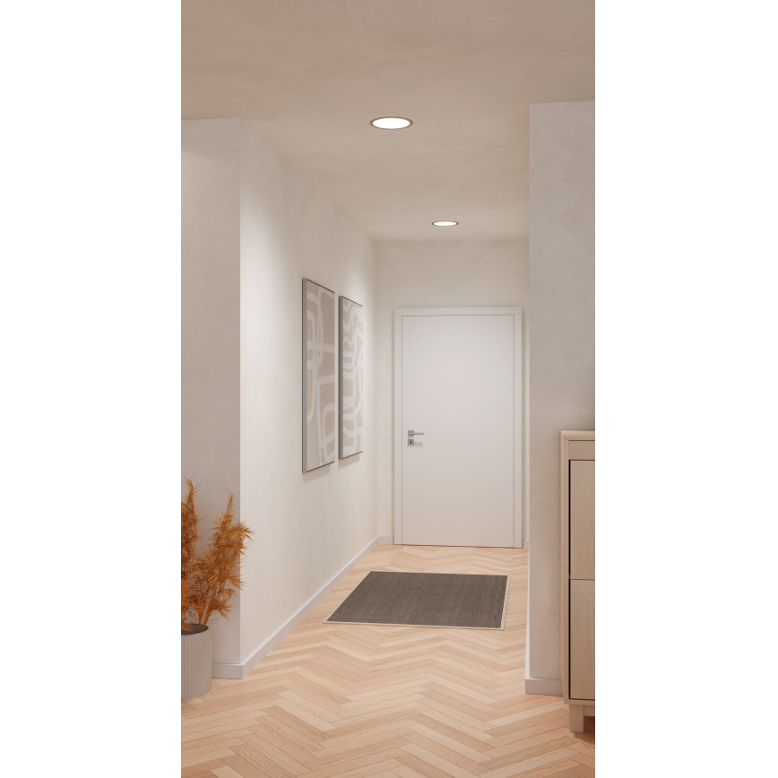 Eglo - LED Podhledové svítidlo LED/18,5W/230V 2700/4000/6500K pr. 21,6 cm matný chrom