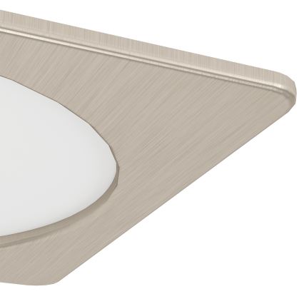 Eglo - LED Podhledové svítidlo LED/10,5W/230V 2700/4000/6500K 16,6x16,6 cm matný chrom