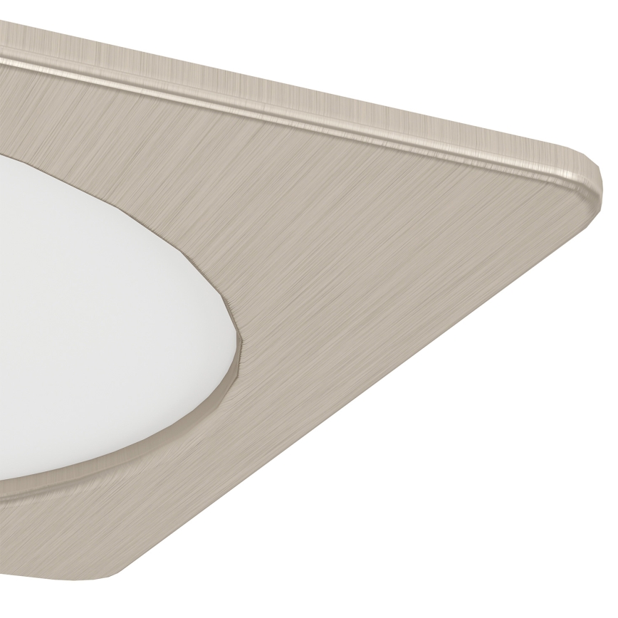 Eglo - LED Podhledové svítidlo LED/10,5W/230V 2700/4000/6500K 16,6x16,6 cm matný chrom